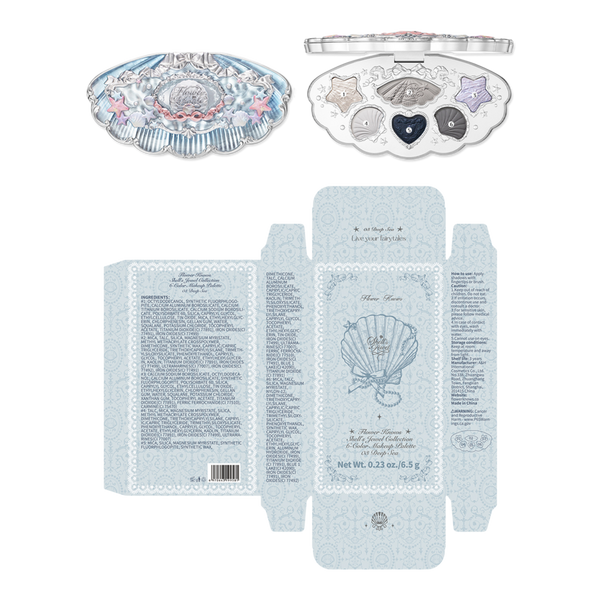 Flower Knows Shell's Jewel Collection 6-Color Makeup Palette #5