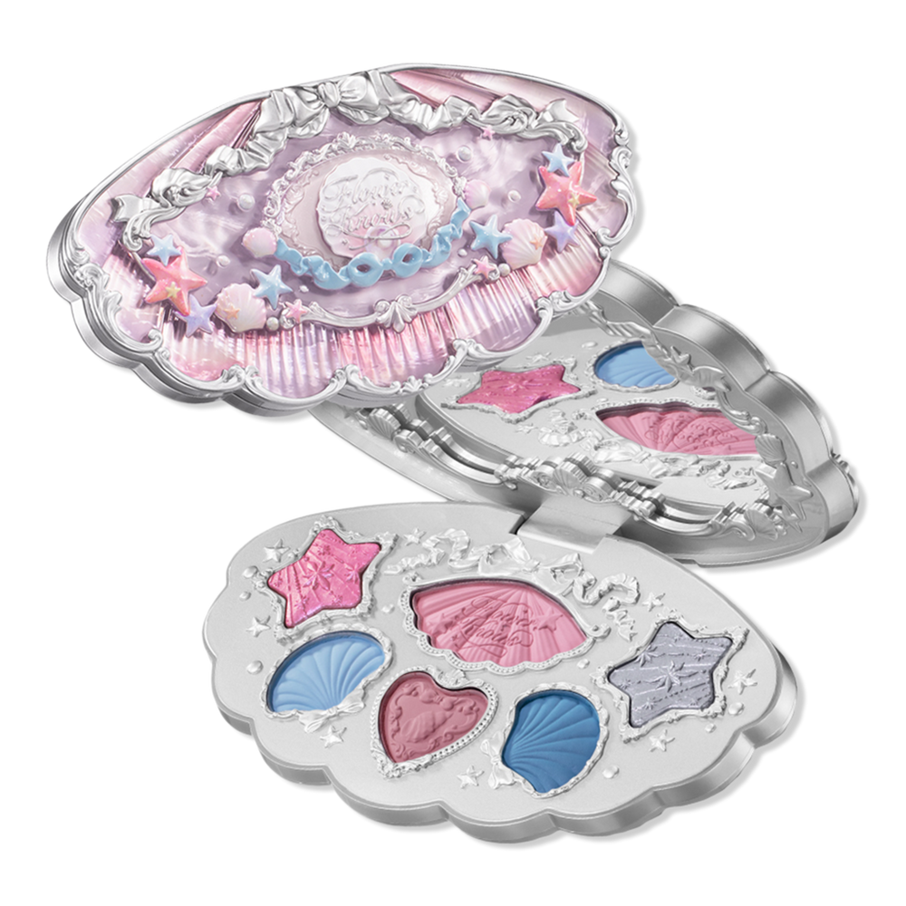 Flower Knows Shell's Jewel Collection 6-Color Makeup Palette - 02 Mermaid’s Tears