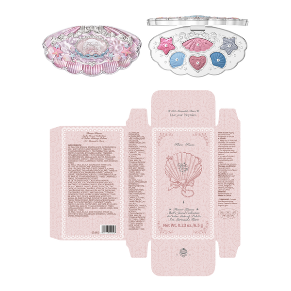 Flower Knows Shell's Jewel Collection 6-Color Makeup Palette #5