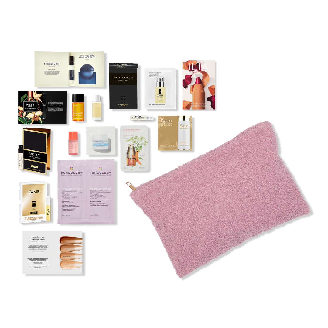 Variety Free 14 Piece Beauty Bag with select $90 shipped purchase #1