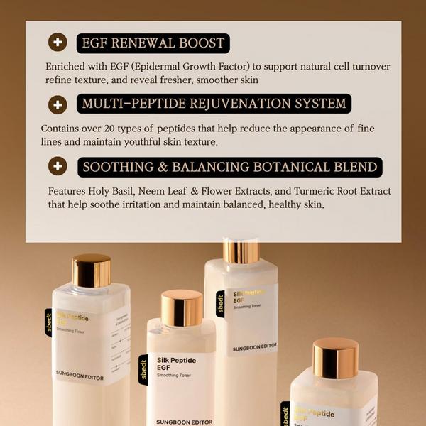 SUNGBOON EDITOR Silk Peptide EGF Smoothing Toner #3