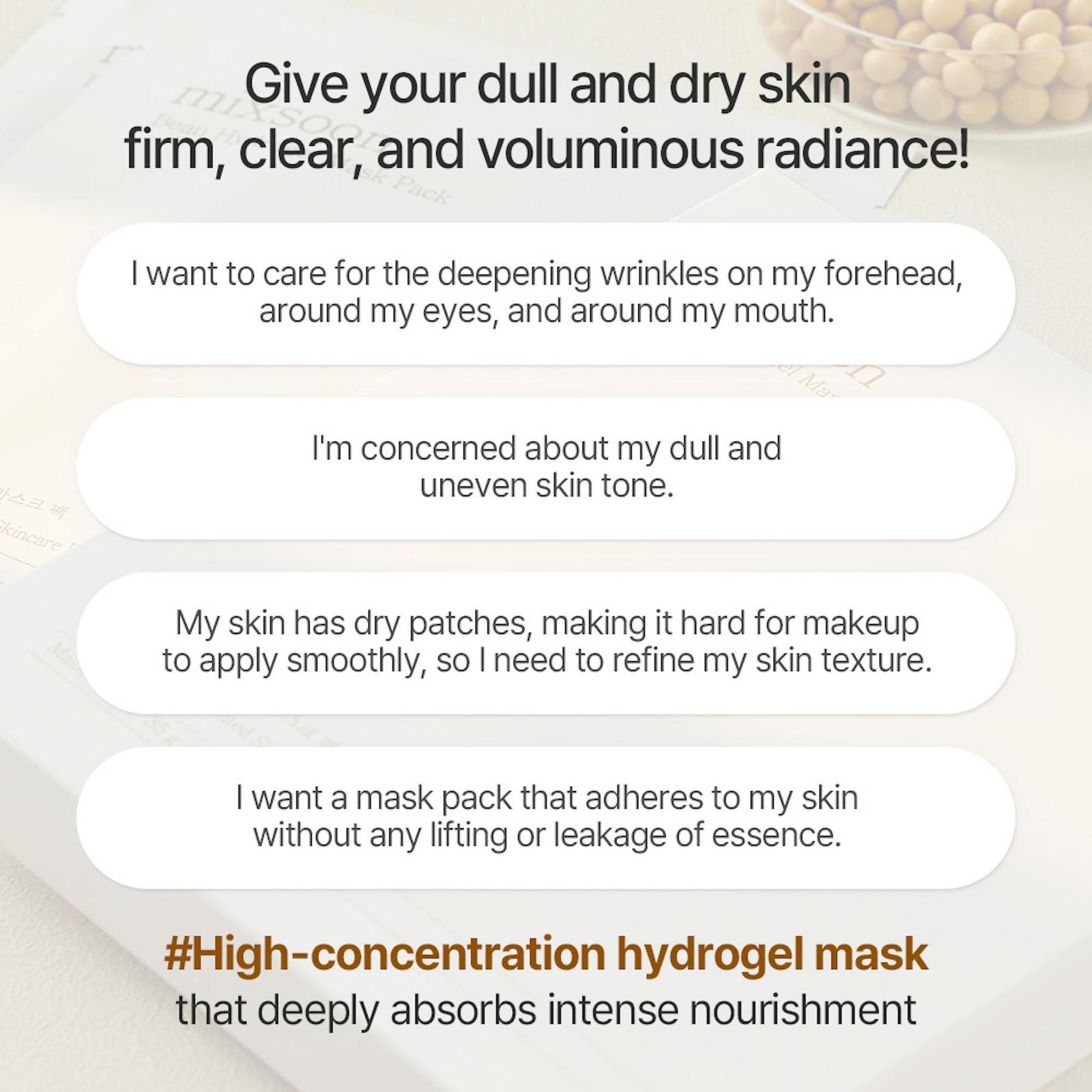 Bean Collagen Hydrogel Face Mask