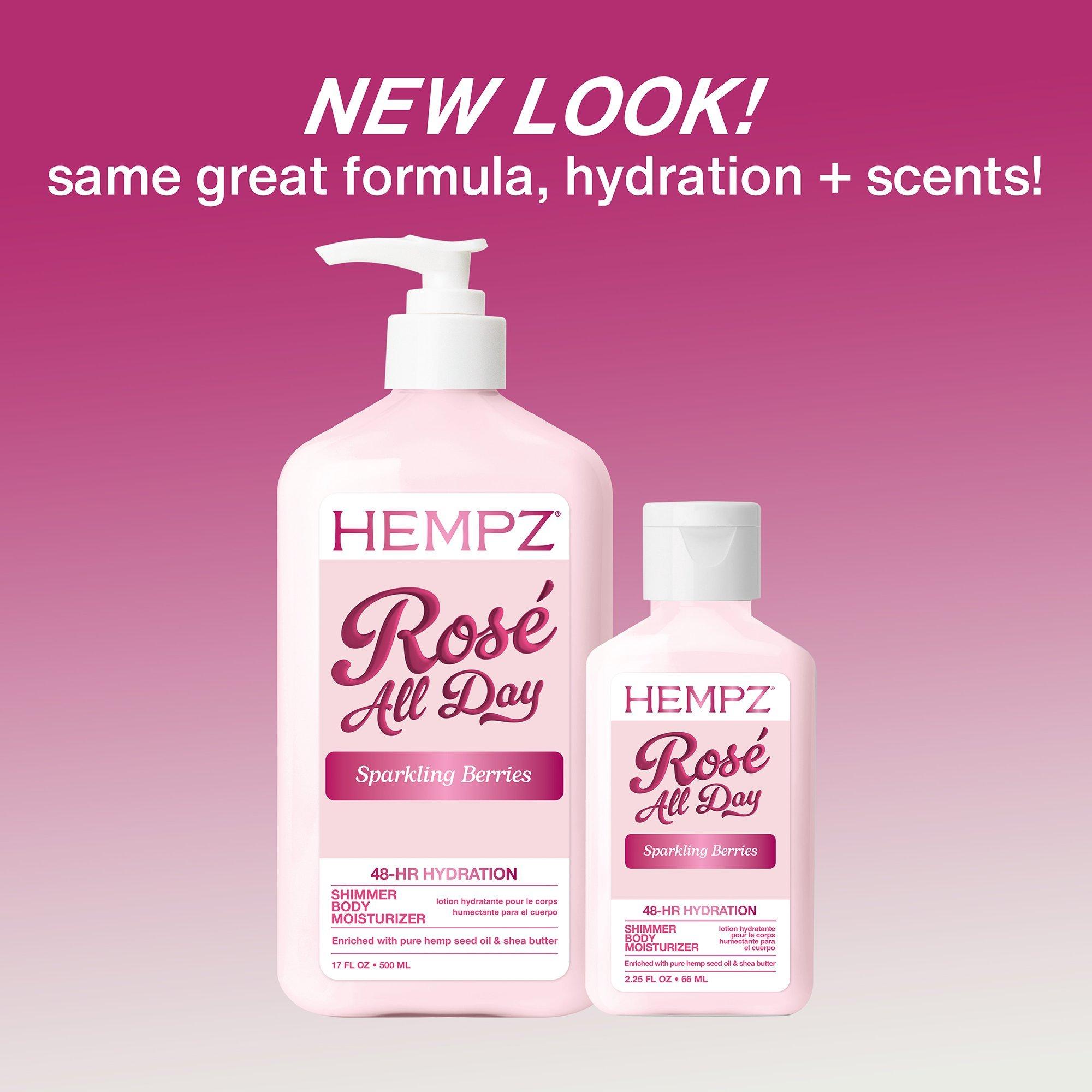 Увлажняющее средство для тела с шиммером Hempz Rosé All Day — фото 2