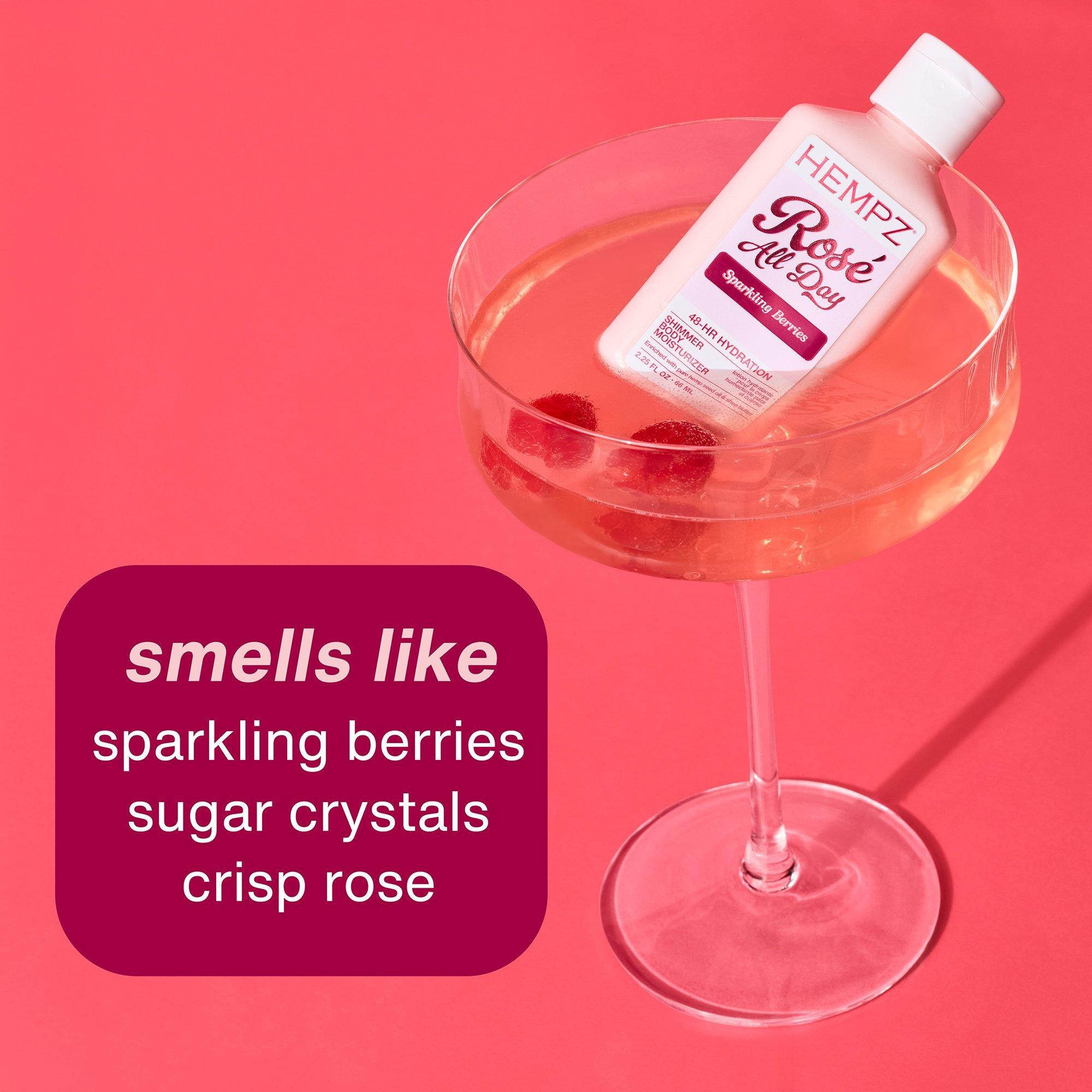 Увлажняющее средство для тела с шиммером Hempz Rosé All Day — фото 3