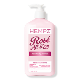 Hempz Rose All Day Shimmer Body Moisturizer - 17 oz