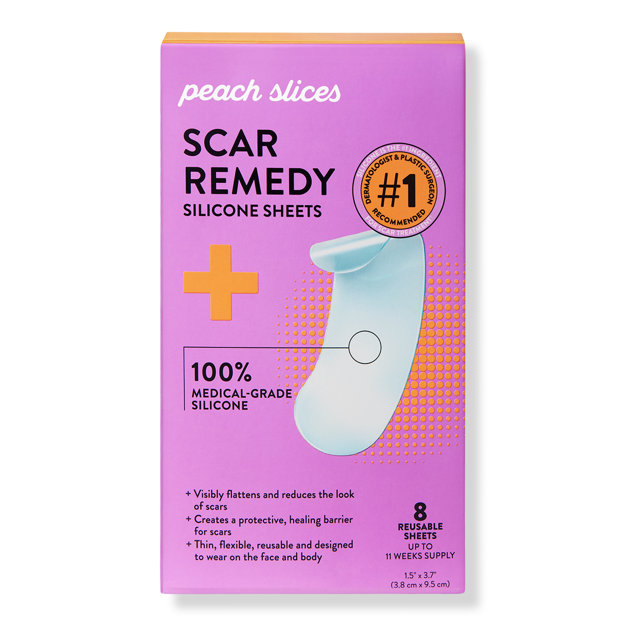 Peach Slices Scar Remedy Silicone Sheets #1