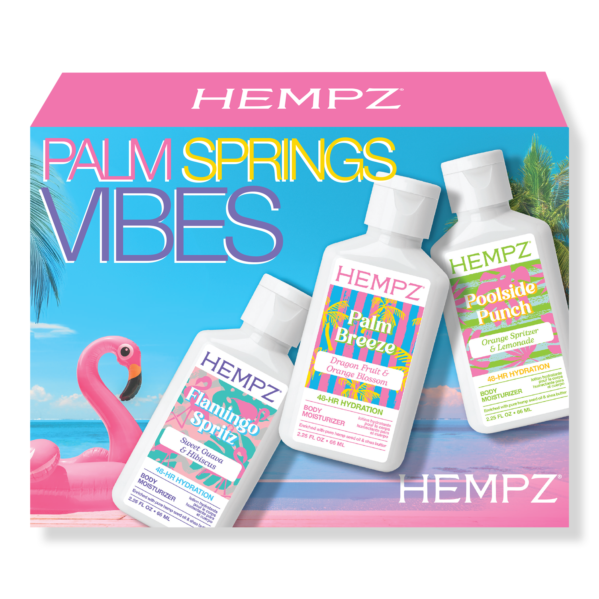 Hempz Limited Edition Palm Springs Vibes Mini Moisturizers Kit #1