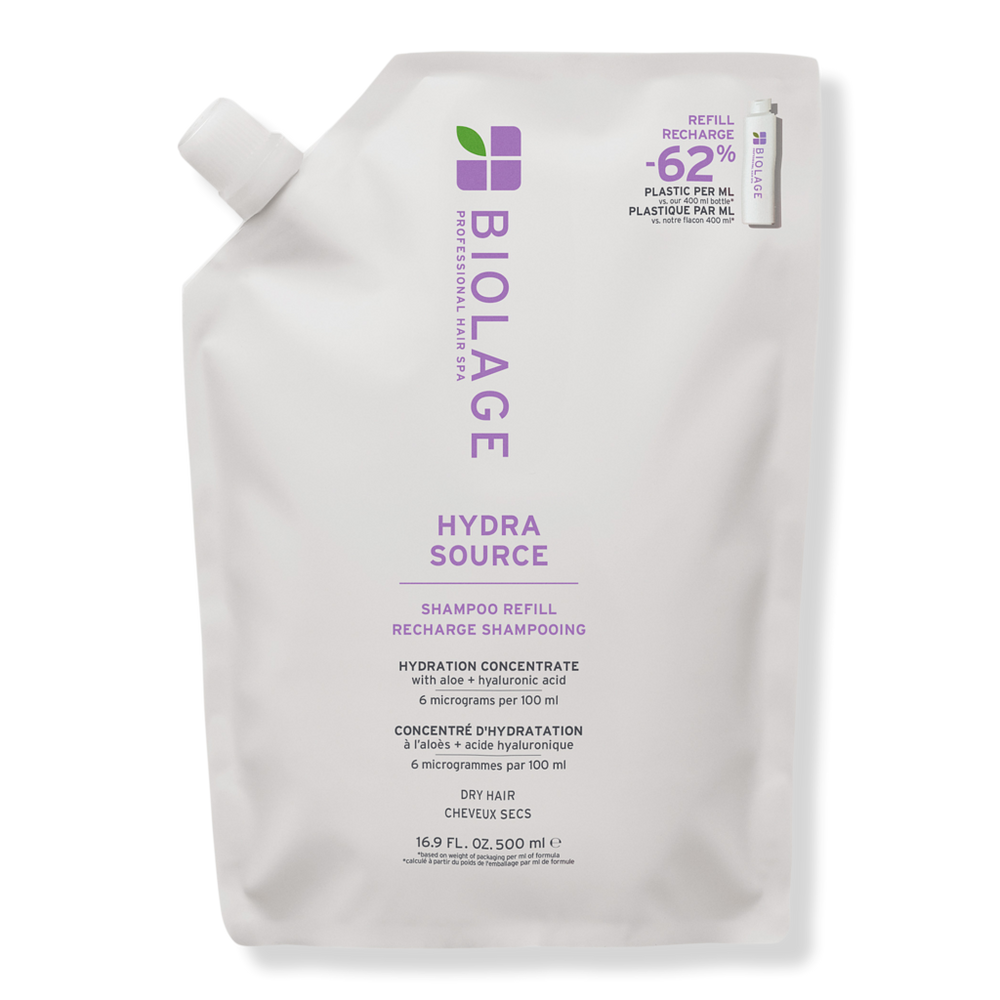 Biolage Hydra Source Shampoo For Dry Hair - 16.9 oz (refill) In Transparent