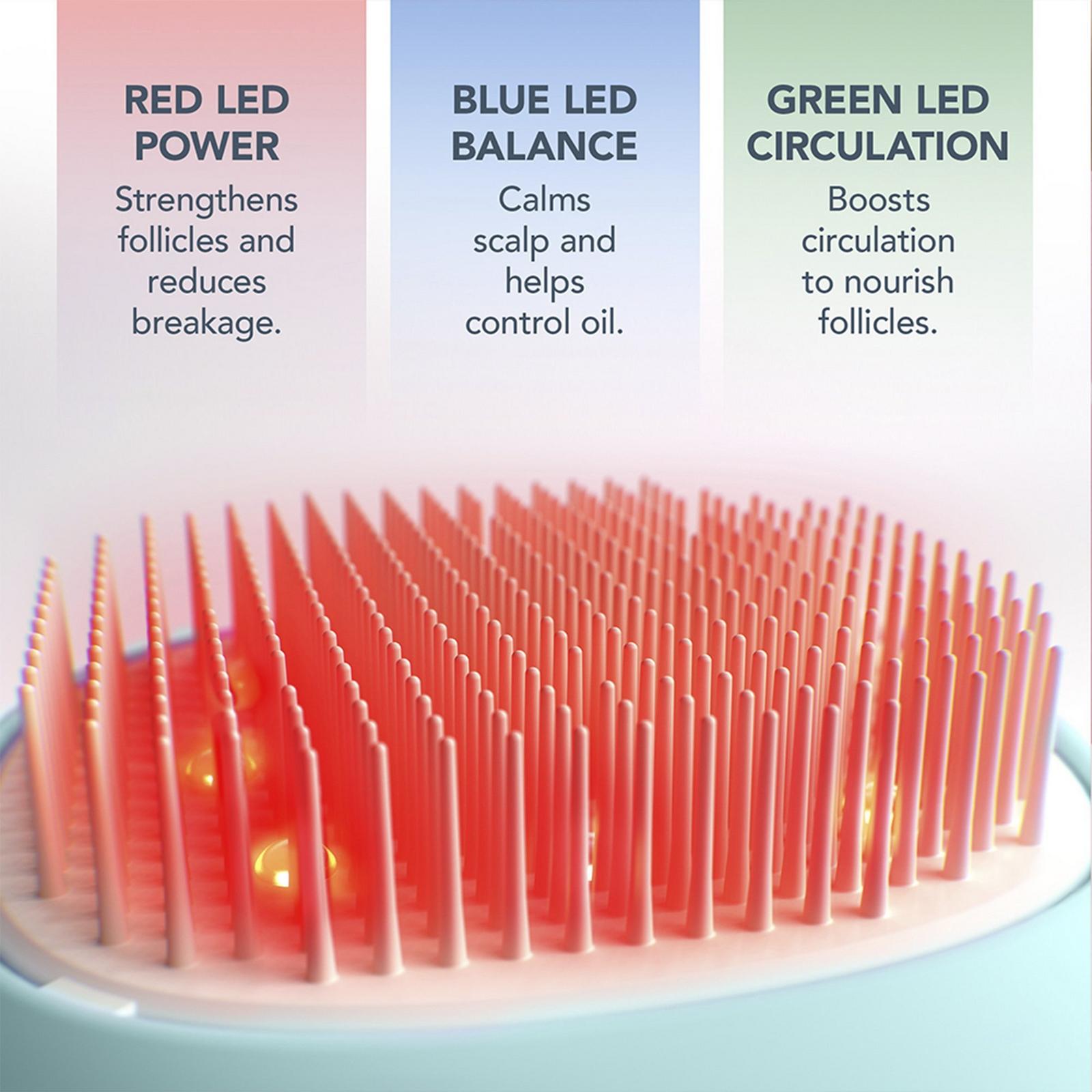 FLIP Play Advanced RGB LED Light Hairbrush - Ice Ice Baby