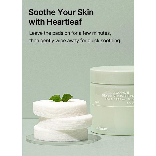 celimax Jiwoogae Heartleaf BHA Peeling & Exfoliating Pads #3
