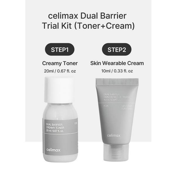 celimax Dual Barrier Toner & Serum Trial Kit #7