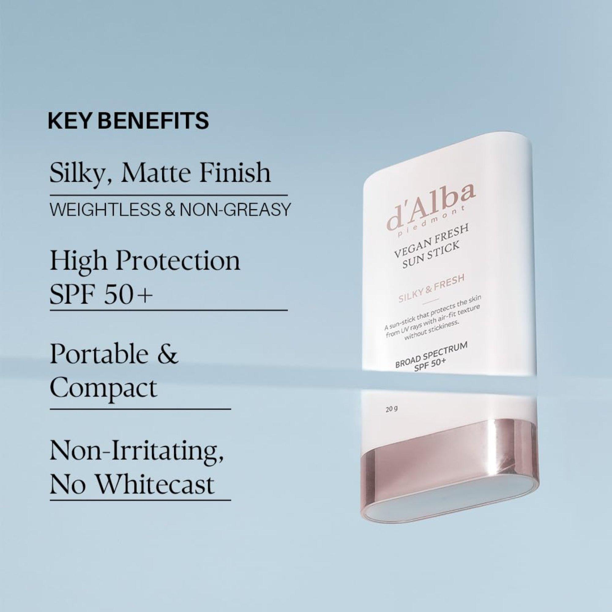 Веганский солнцезащитный стик SPF 50+ d'Alba Piedmont Fresh — фото 4
