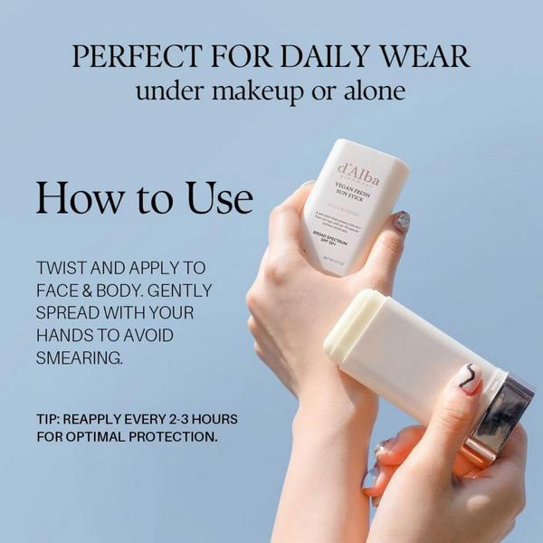 d'Alba Piedmont Vegan Fresh Sun Stick Broad Spectrum 50+ #6