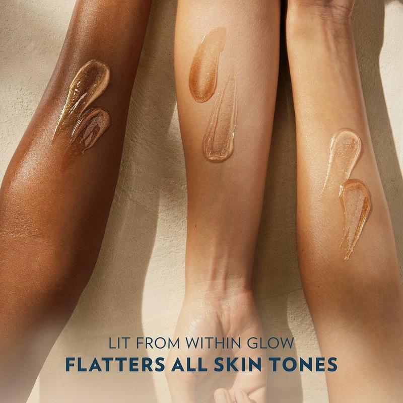 Vaseline Glazed & Glisten Vanilla Cocoa Shimmering Gel Body Oil - Sunlit Glow - 6.8 fl oz