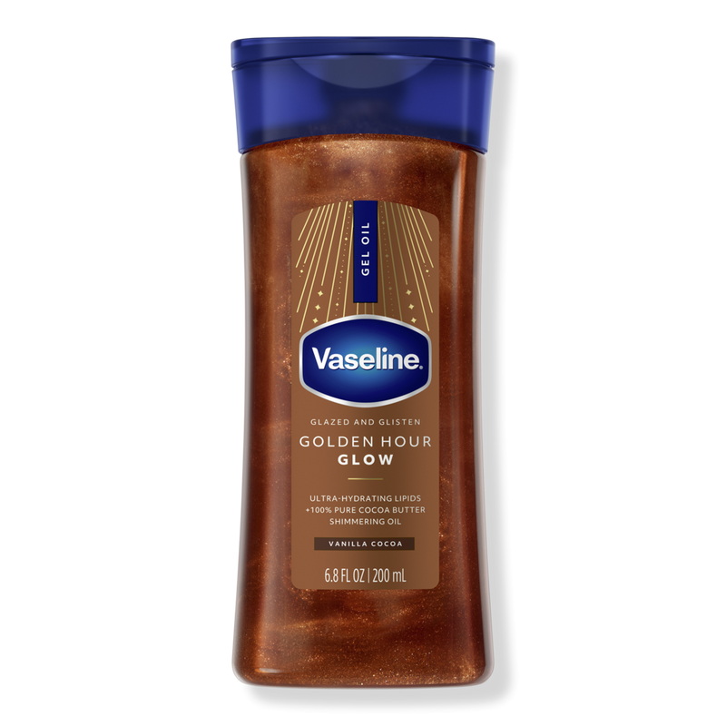 Vaseline Glazed and Glisten Body Gel Oil, Golden Hour