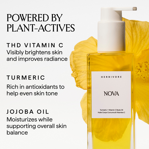 HERBIVORE NOVA Turmeric and Pineapple Glow Brightening Body Oil #2