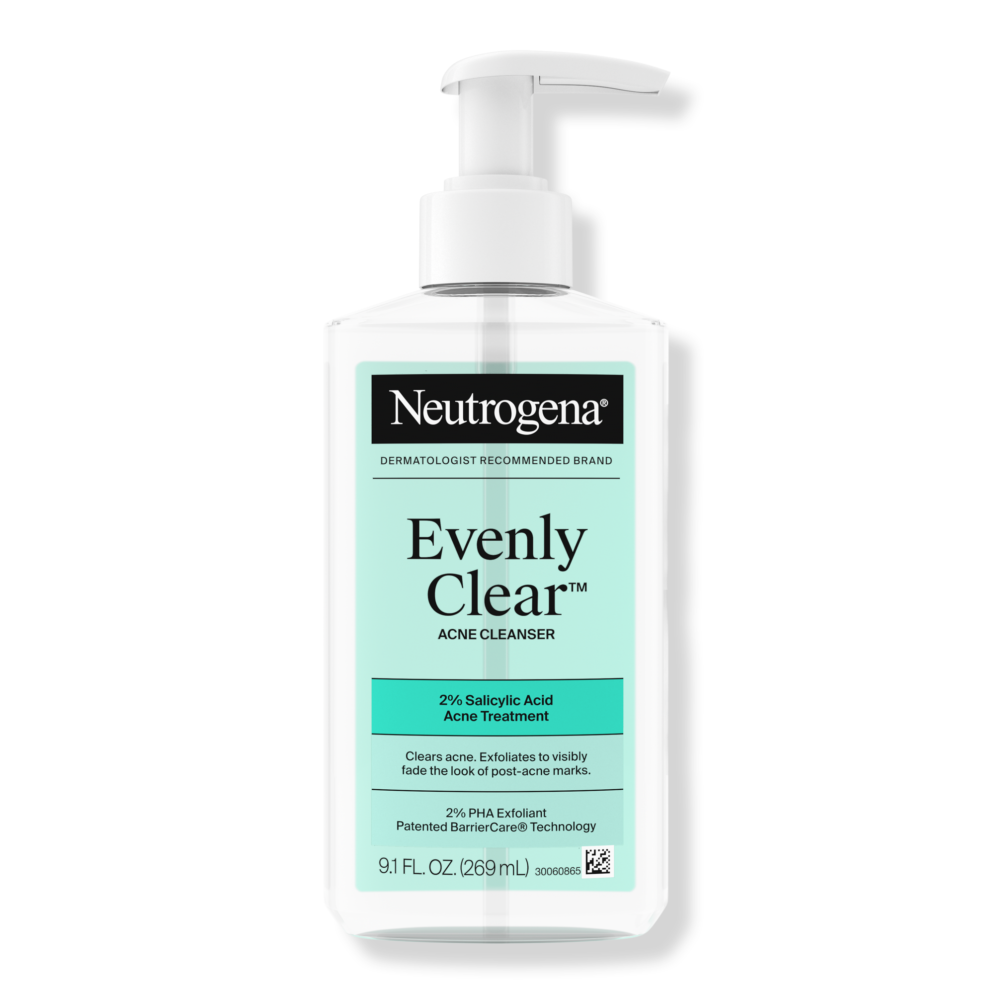 Neutrogena Evenly Clear Acne Cleanser with Salicylic Acid #1
