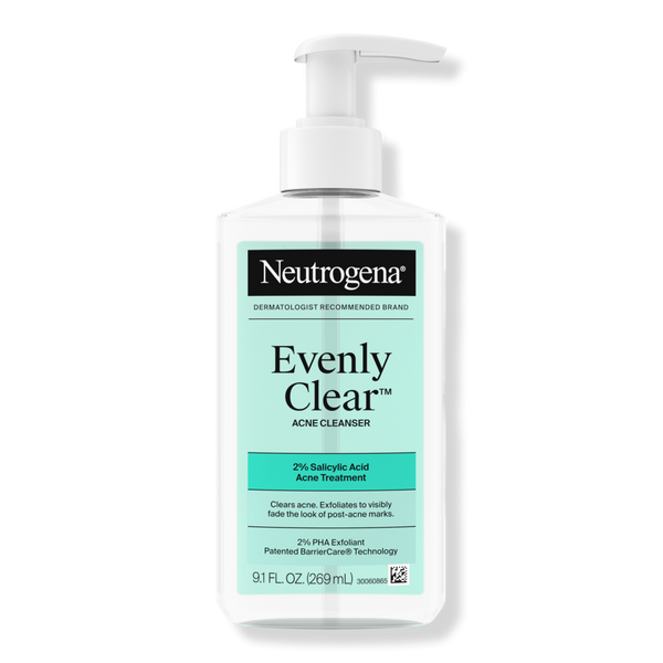 Neutrogena Evenly Clear Acne Cleanser with Salicylic Acid #1