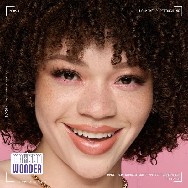 NYX Professional Makeup Make 'EM Wonder, 24H Soft Matte Foundation #5