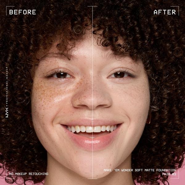 NYX Professional Makeup Make 'EM Wonder, 24H Soft Matte Foundation #6