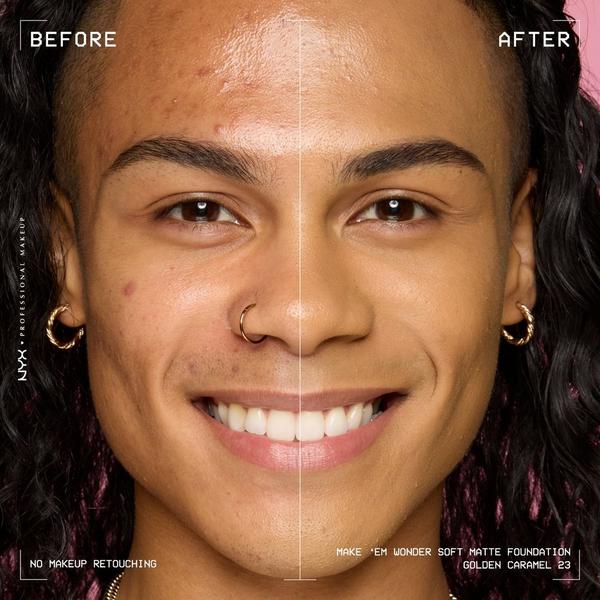 NYX Professional Makeup Make 'EM Wonder, 24H Soft Matte Foundation #6