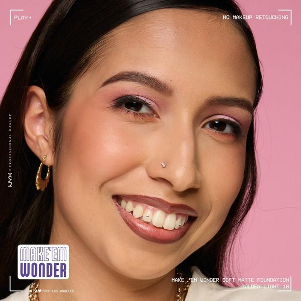 NYX Professional Makeup Make 'EM Wonder, 24H Soft Matte Foundation #5