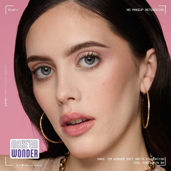 NYX Professional Makeup Make 'EM Wonder, 24H Soft Matte Foundation #5