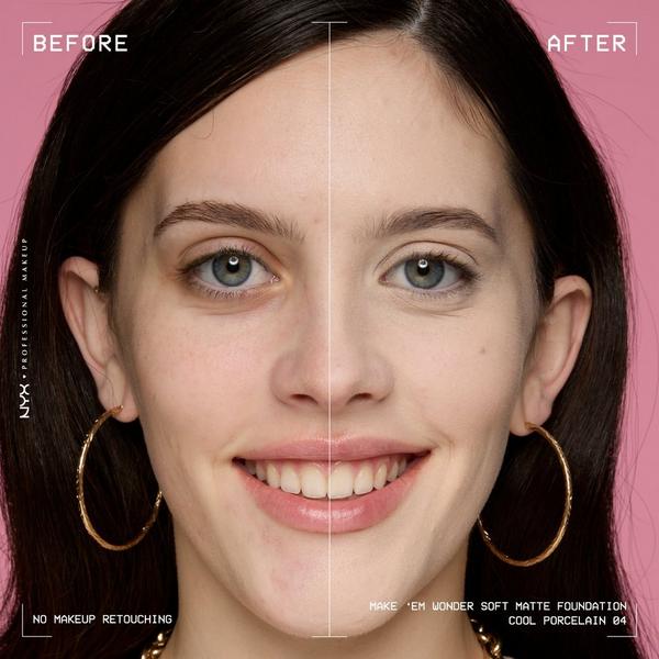 NYX Professional Makeup Make 'EM Wonder, 24H Soft Matte Foundation #6