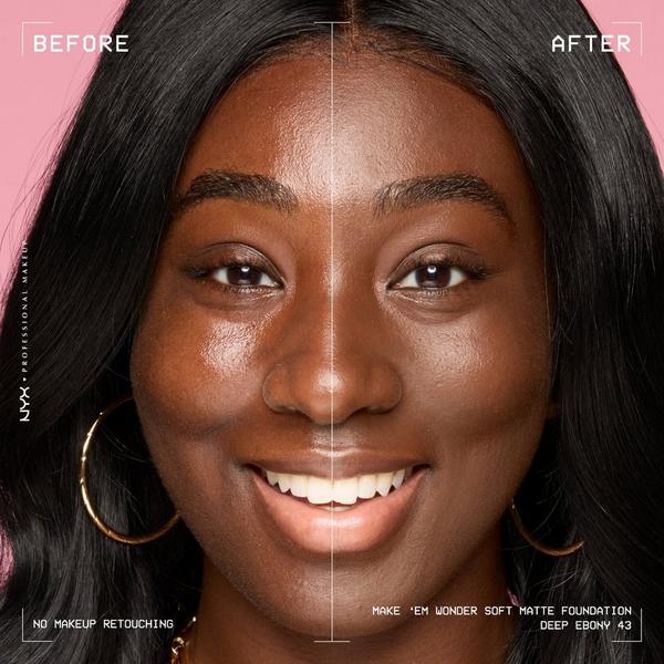 NYX Professional Makeup Make 'EM Wonder, 24H Soft Matte Foundation #6