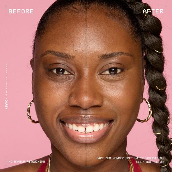 NYX Professional Makeup Make 'EM Wonder, 24H Soft Matte Foundation #6