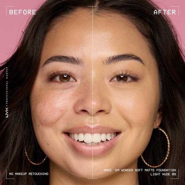 NYX Professional Makeup Make 'EM Wonder, 24H Soft Matte Foundation #6