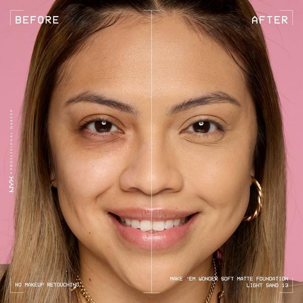 NYX Professional Makeup Make 'EM Wonder, 24H Soft Matte Foundation #6