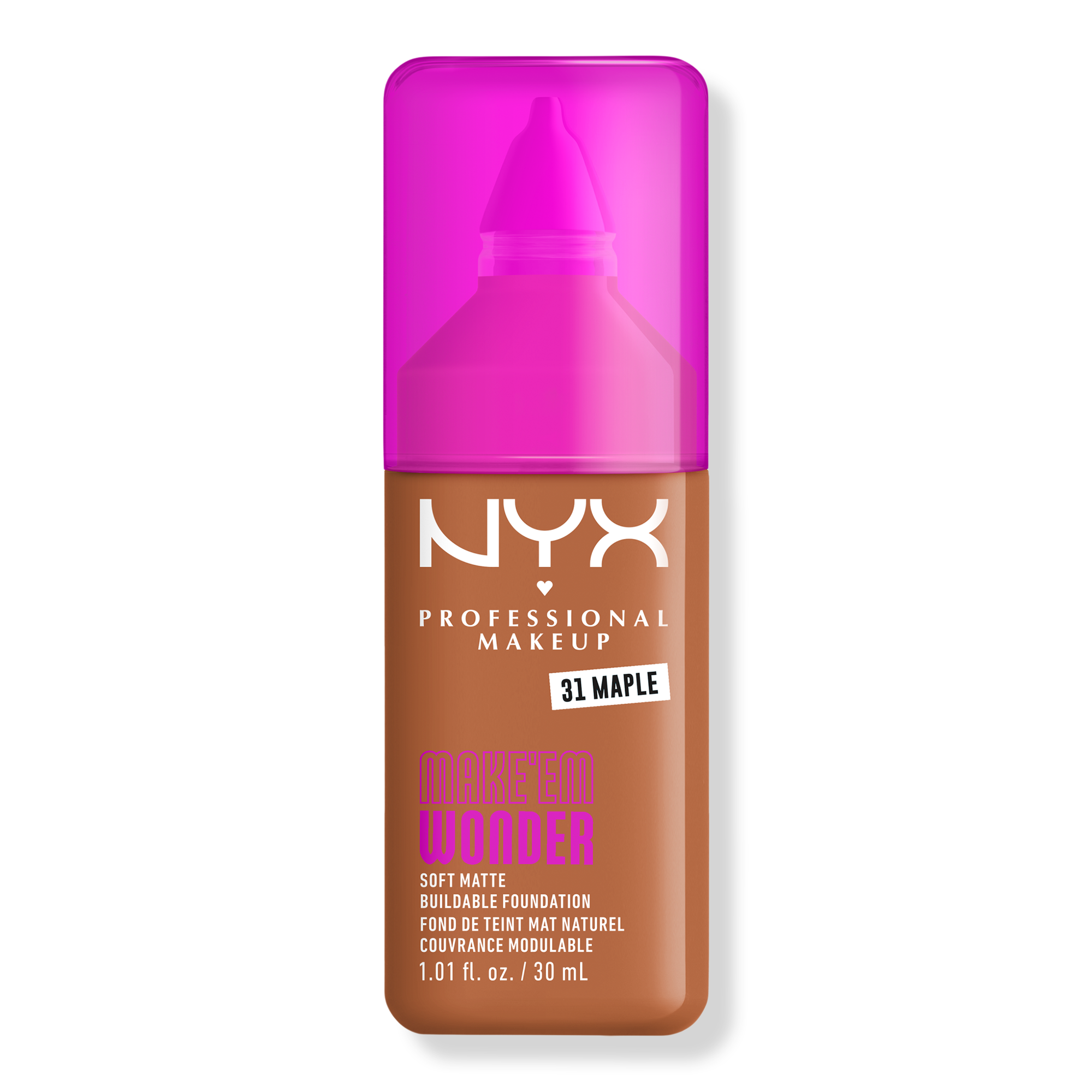 NYX Professional Makeup Make 'EM Wonder, 24H Soft Matte Foundation #1
