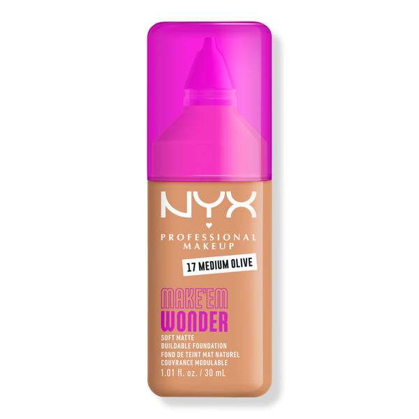 NYX Professional Makeup Make 'EM Wonder, 24H Soft Matte Foundation #1