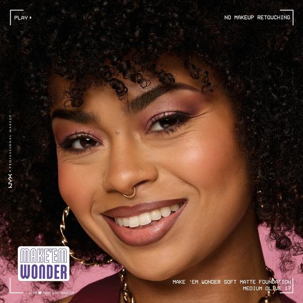 NYX Professional Makeup Make 'EM Wonder, 24H Soft Matte Foundation #5