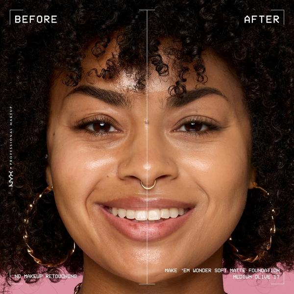 NYX Professional Makeup Make 'EM Wonder, 24H Soft Matte Foundation #6