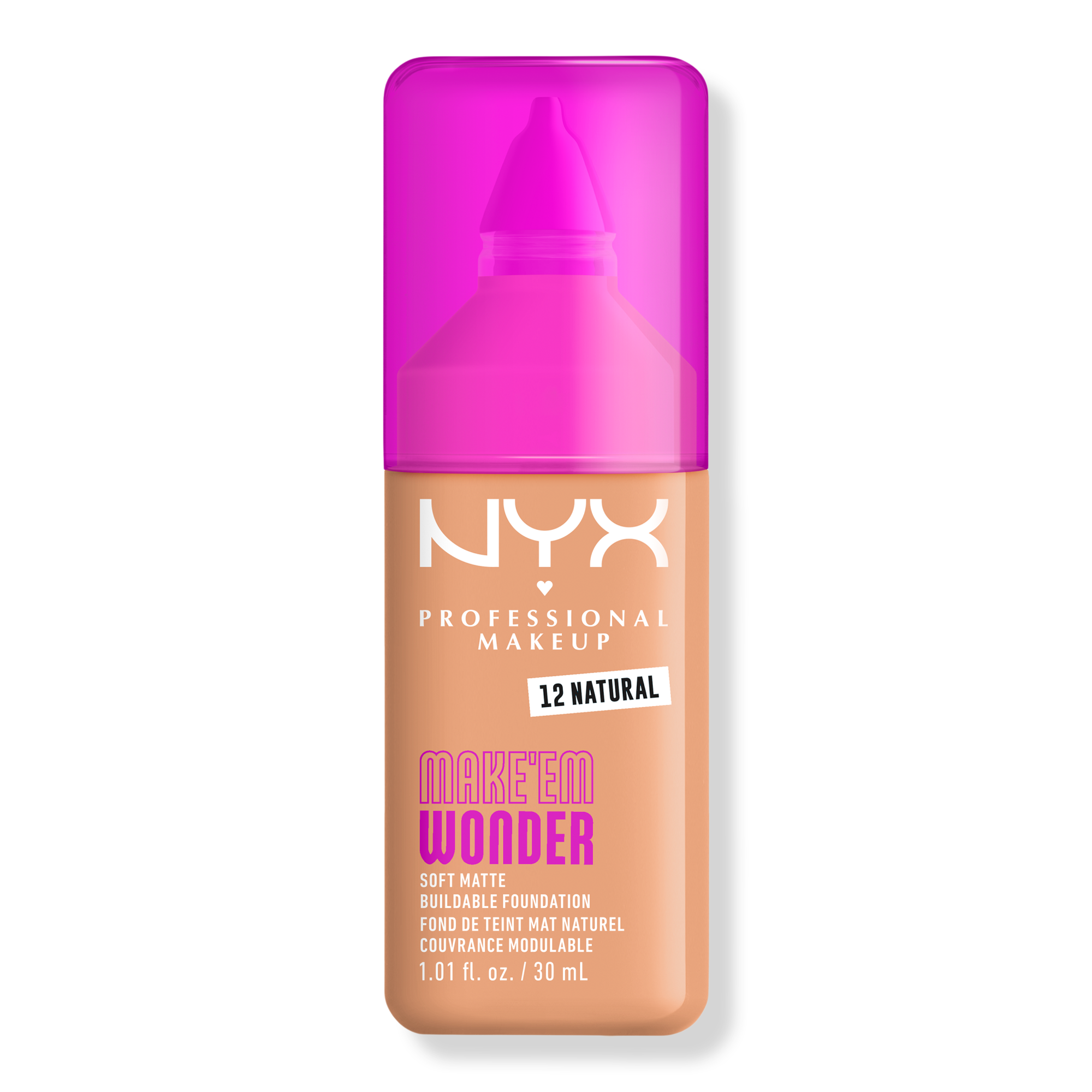 NYX Professional Makeup Make 'EM Wonder, 24H Soft Matte Foundation #1