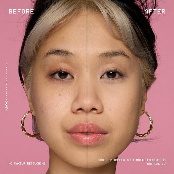 NYX Professional Makeup Make 'EM Wonder, 24H Soft Matte Foundation #6