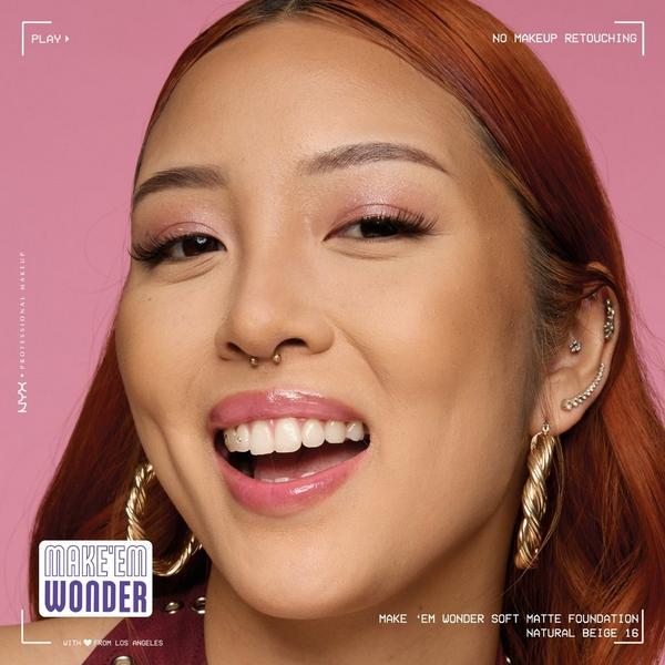NYX Professional Makeup Make 'EM Wonder, 24H Soft Matte Foundation #5
