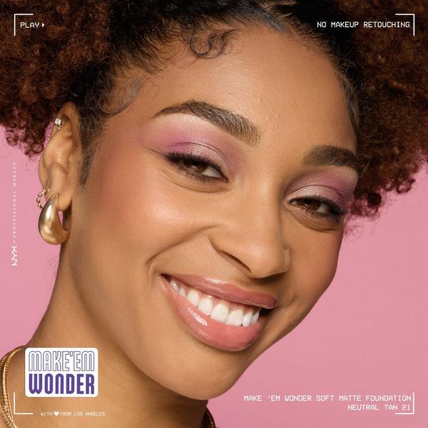 NYX Professional Makeup Make 'EM Wonder, 24H Soft Matte Foundation #5