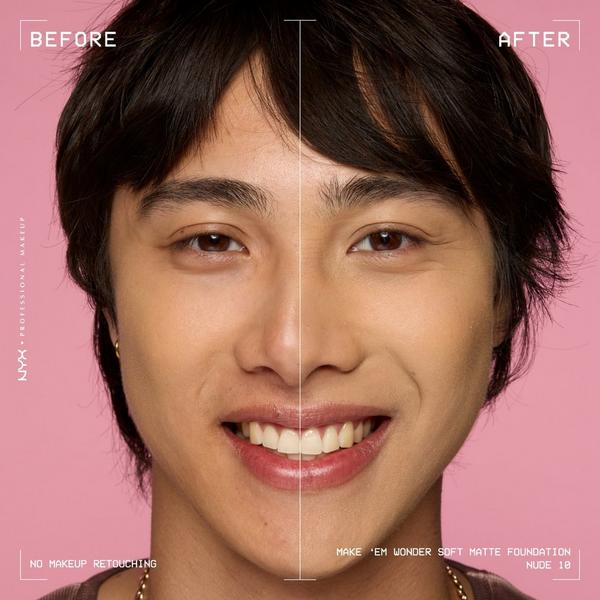 NYX Professional Makeup Make 'EM Wonder, 24H Soft Matte Foundation #6