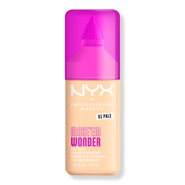 NYX Professional Makeup Make 'EM Wonder, 24H Soft Matte Foundation #1