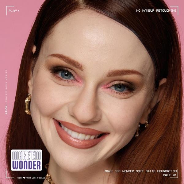 NYX Professional Makeup Make 'EM Wonder, 24H Soft Matte Foundation #5