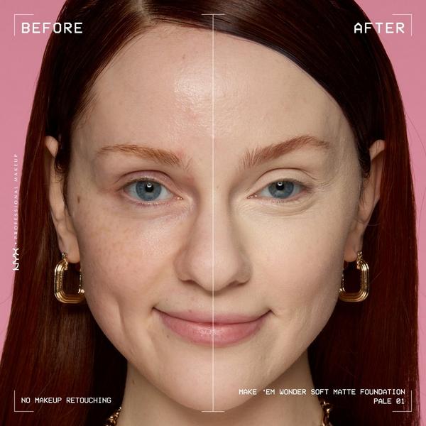 NYX Professional Makeup Make 'EM Wonder, 24H Soft Matte Foundation #6