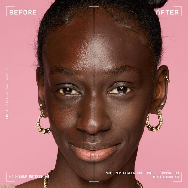 NYX Professional Makeup Make 'EM Wonder, 24H Soft Matte Foundation #6