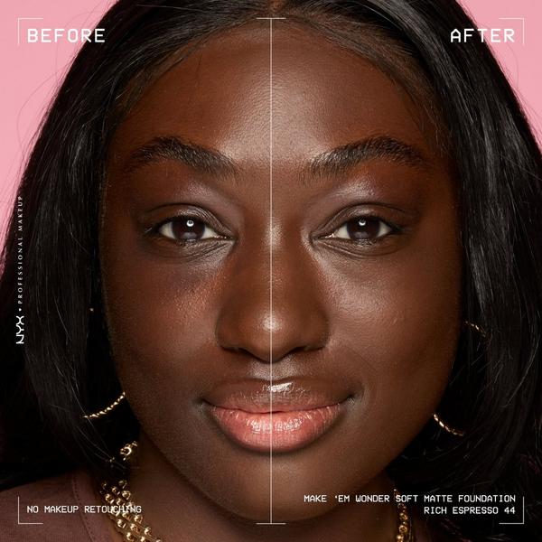 NYX Professional Makeup Make 'EM Wonder, 24H Soft Matte Foundation #6