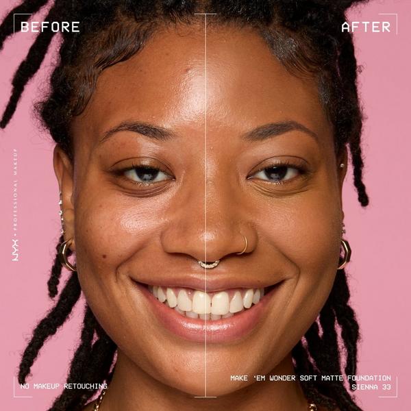 NYX Professional Makeup Make 'EM Wonder, 24H Soft Matte Foundation #6