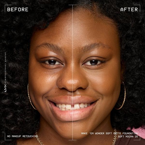 NYX Professional Makeup Make 'EM Wonder, 24H Soft Matte Foundation #6