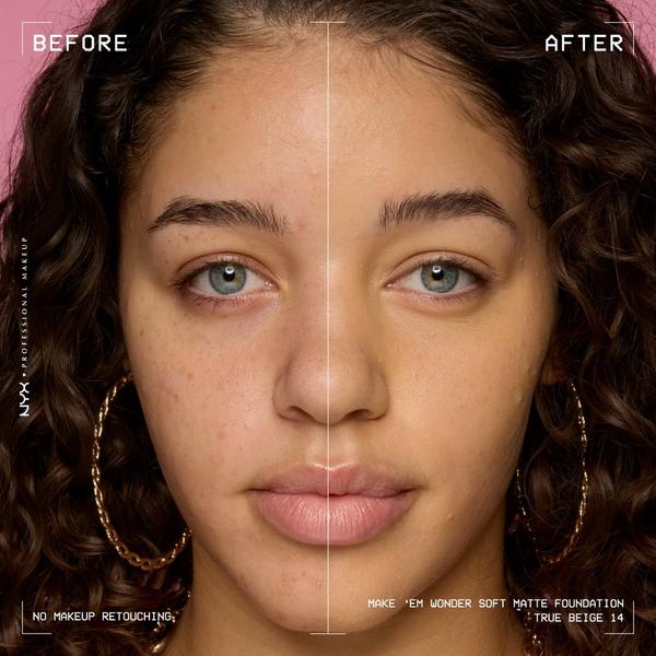 NYX Professional Makeup Make 'EM Wonder, 24H Soft Matte Foundation #6