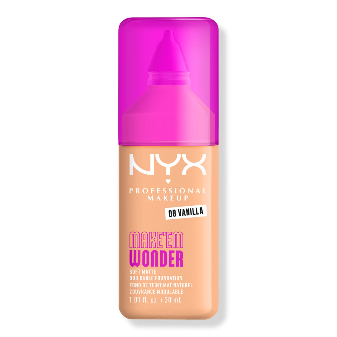 NYX Professional Makeup Make 'EM Wonder, 24H Soft Matte Foundation #1